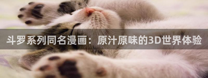 omofun怎么下载：斗罗系列同名漫画：原汁原味的3D世界体验